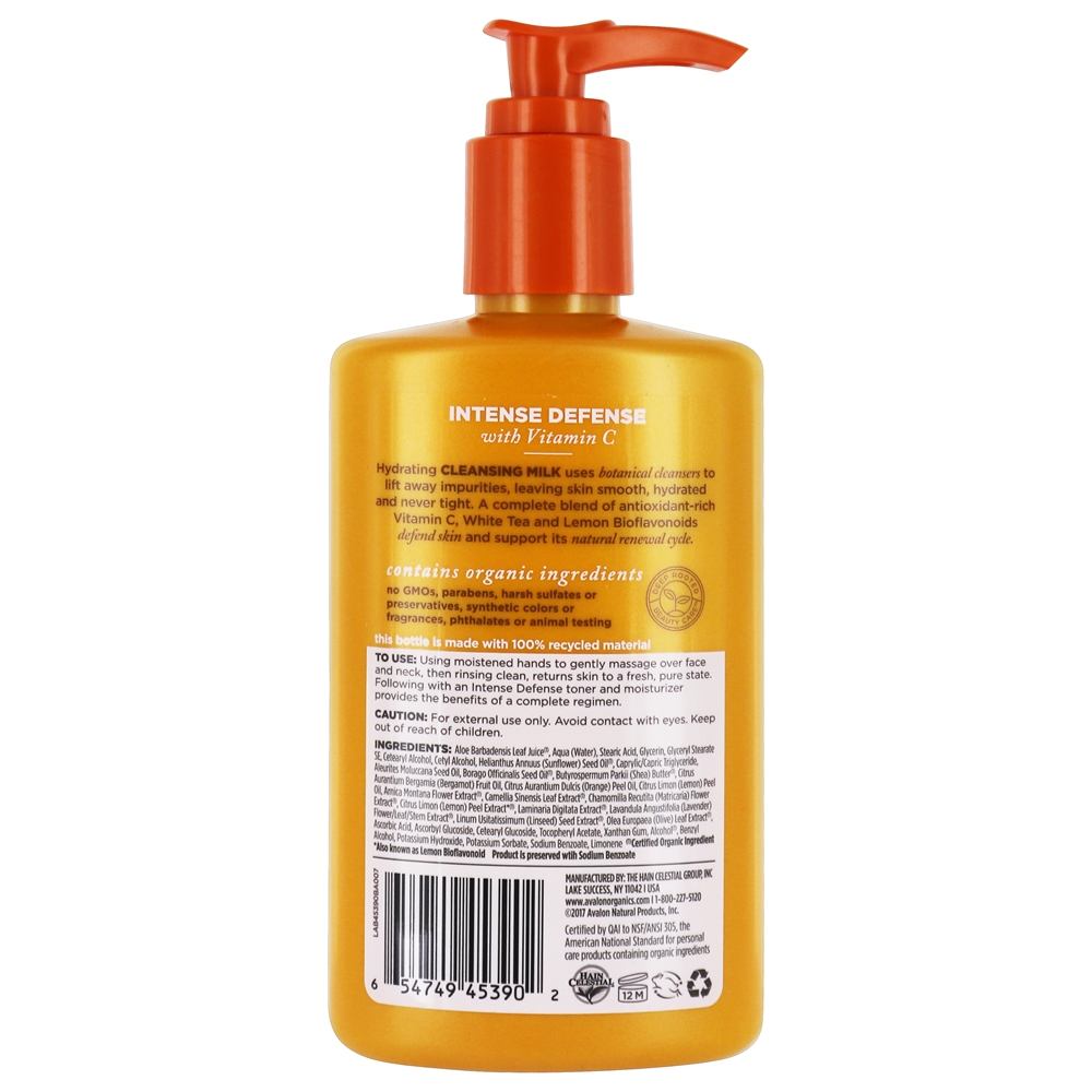 Comprar Defesa Intensa Leite de Limpeza com Vitamina C - 8.5 fl. oz. (Anteriormente Defesa contra o envelhecimento da pele, nutritiva) Avalon Organics - Imagem 2