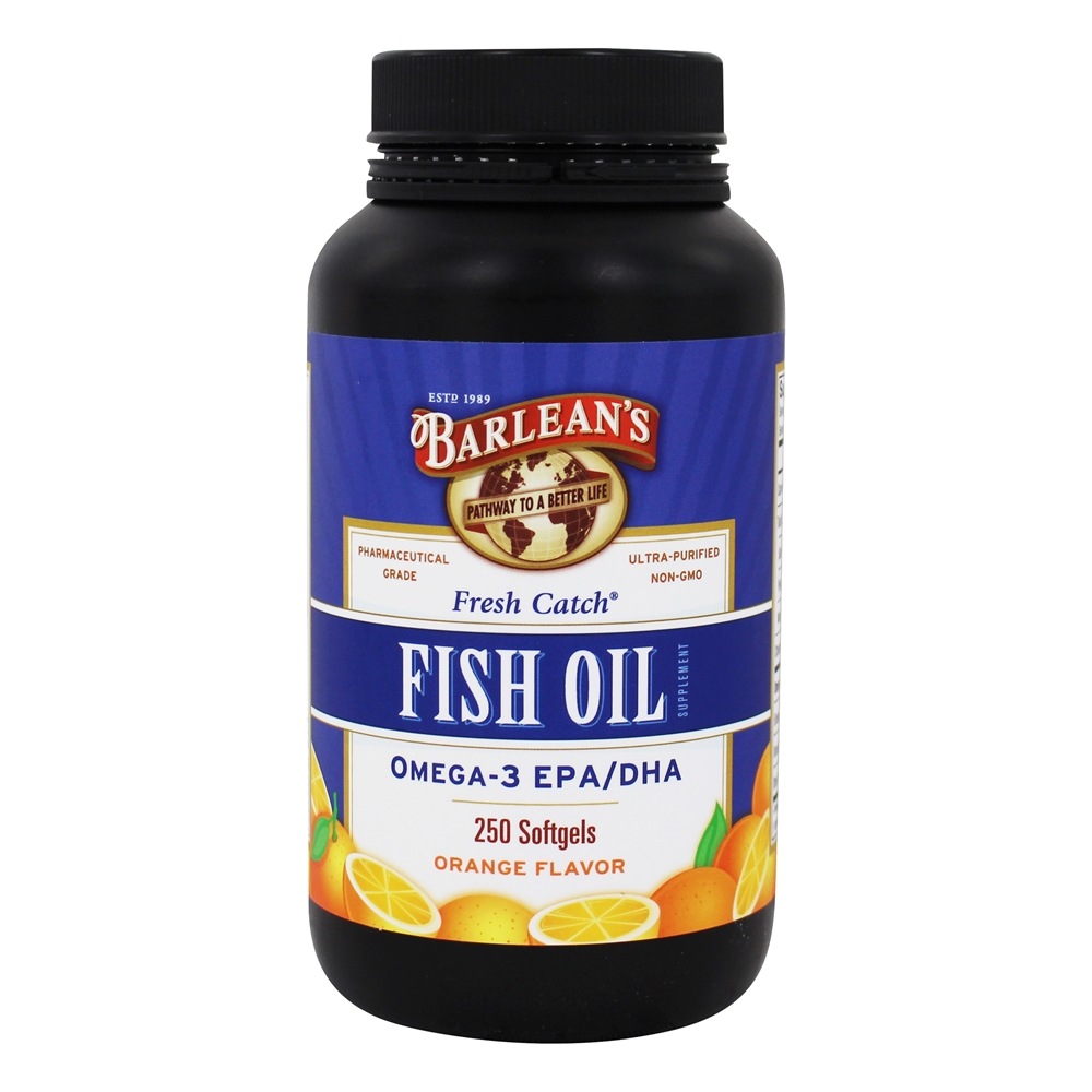 Comprar Óleo de Peixe Fresco Omega-3 EPA/DHA Sabor Laranja - 250 Softgels Barlean's