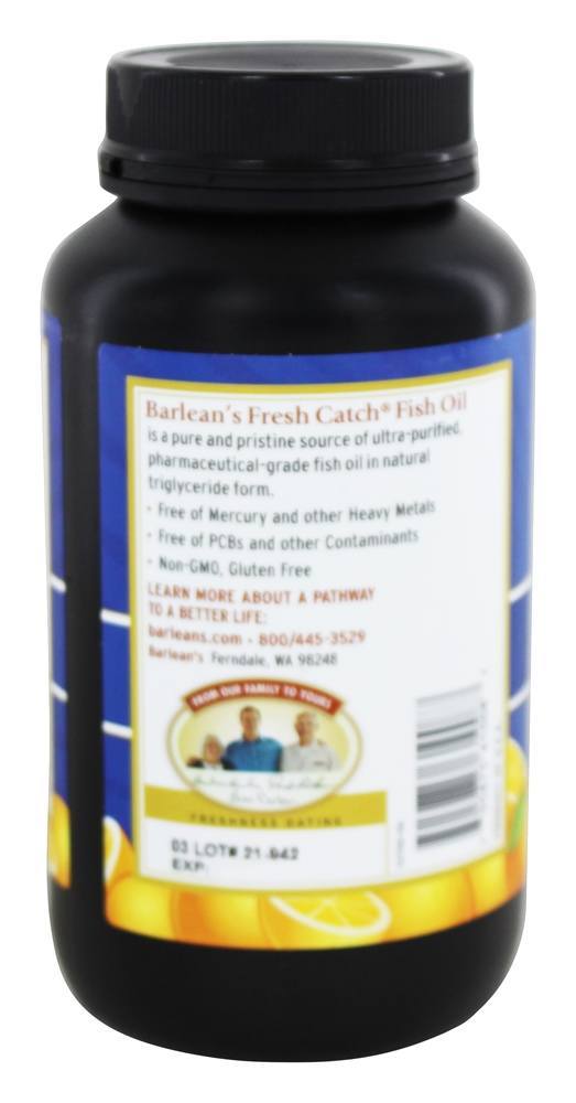 Comprar Óleo de Peixe Fresco Omega-3 EPA/DHA Sabor Laranja - 250 Softgels Barlean's - Imagem 4