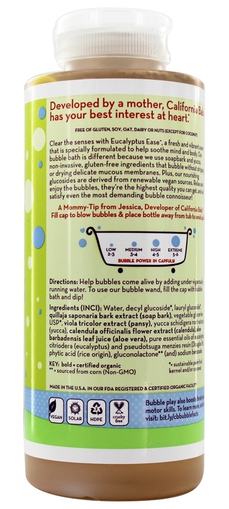 Comprar Banho de espuma com eucalipto Pure Óleos essenciais Eucalipto e abeto de Douglas - 13 oz. Anteriormente banho de espuma com aromaterapia California Ba - Imagem 2