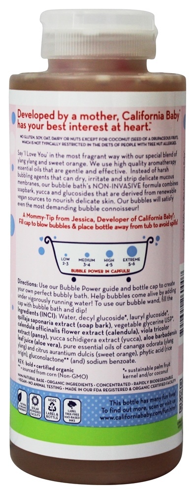 Comprar Banho De Espuma Aromaterapia Com Duas Varinhas De Bolha Eu Te Amo - 13 oz. California Ba - Imagem 2