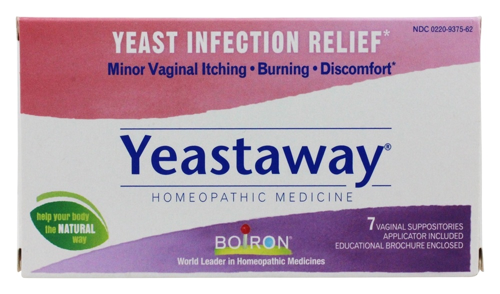 Comprar Medicamento homeopático Yeastaway para alívio de infecções fúngicas - 7 Supositórios Boiron
