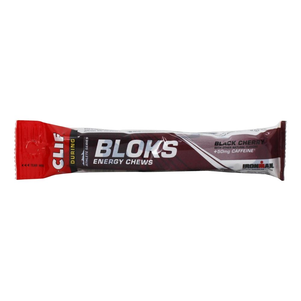 Comprar Tiro Blok Eletrólito Mastiga com 50mg Cafeína Preto Cereja - 6 Mastiga Clif Bar