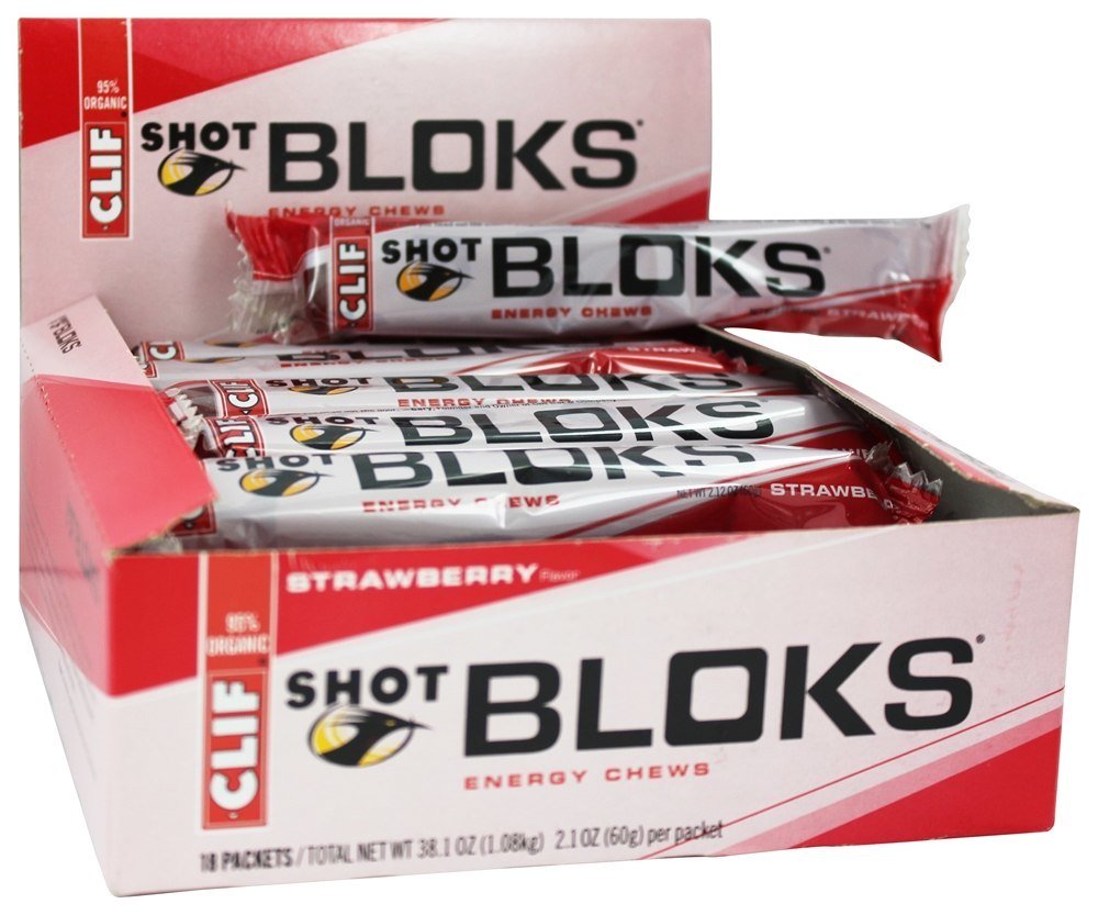 Comprar Tiro Blok Eletrólito Mastiga Morango Sabor - 6 Mastiga Clif Bar