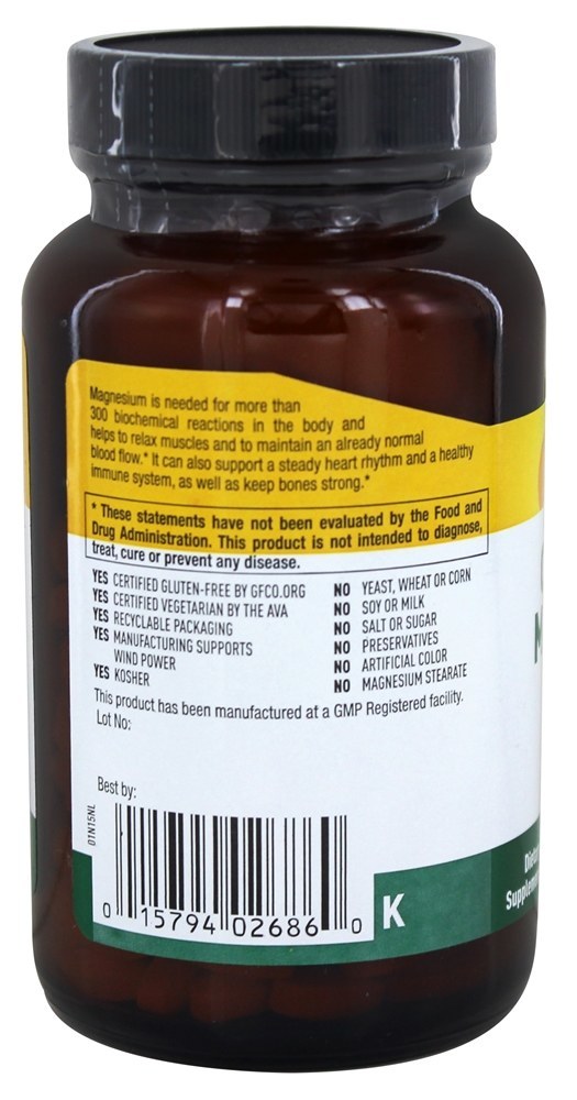 Comprar Magnésio Quelato 250 mg. - 180 Tablets Country Life - Imagem 3