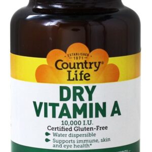 Comprar Vitamina A Seca 10000 UI - 100 Tablets Country Life