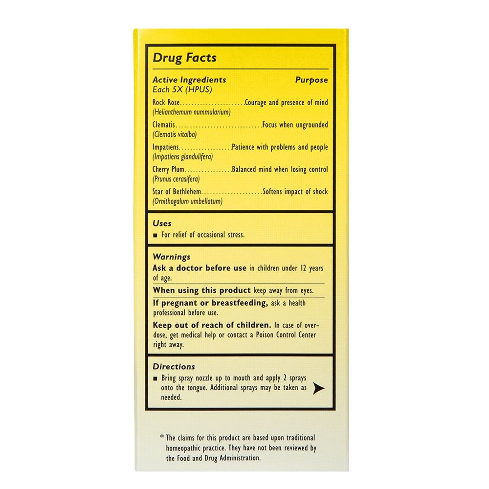 Comprar Remédio de resgate Spray Natural Stress Relief - 20 ml. Bach - Imagem 3