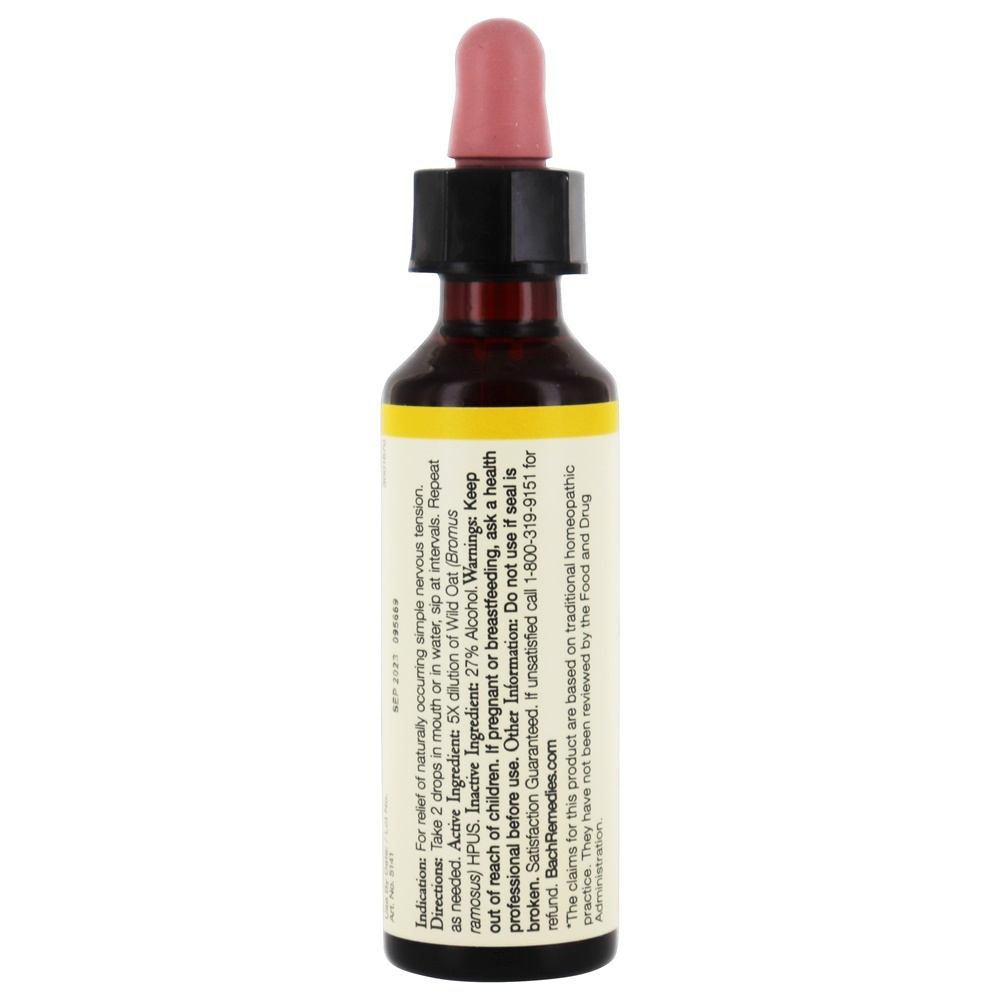 Comprar Essência de remédio de flor Original de Bach Essência de flor de aveia selvagem - 20 ml. Bach - Imagem 2