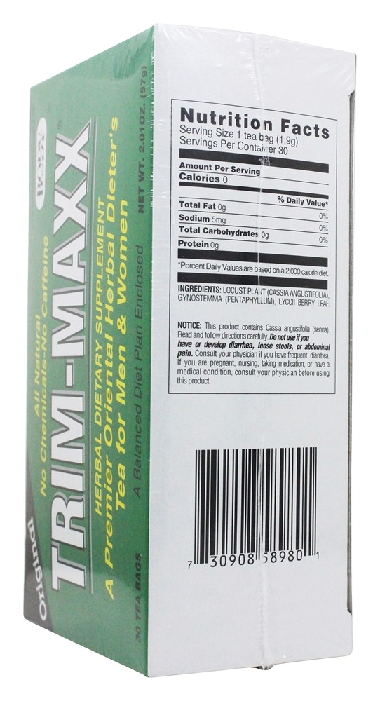 Comprar Trim-Maxx Herbal Dieter Chá para Homens e Mulheres Original - 30 Saquinhos de Chá Body Breakthrough - Imagem 2