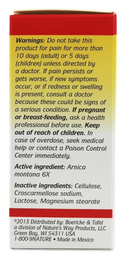 Comprar Arnica Montana 6 X - 250 Tablets Boericke & Tafel - Imagem 2