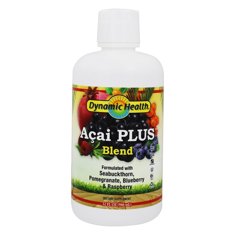 Comprar Suco Açaí Plus Com Espinheiro Marítimo, Romã, Mirtilo & Framboesa - 32 fl. oz. Dynamic Health