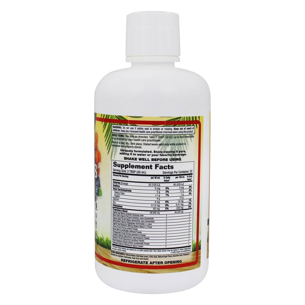 Comprar Suco Açaí Plus Com Espinheiro Marítimo, Romã, Mirtilo & Framboesa - 32 fl. oz. Dynamic Health - Imagem 2