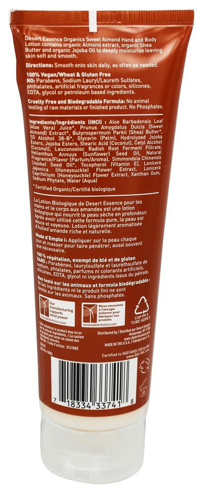 Comprar Amêndoa Loção para Mãos e Corpo - 8 fl. oz. Desert Essence - Imagem 2