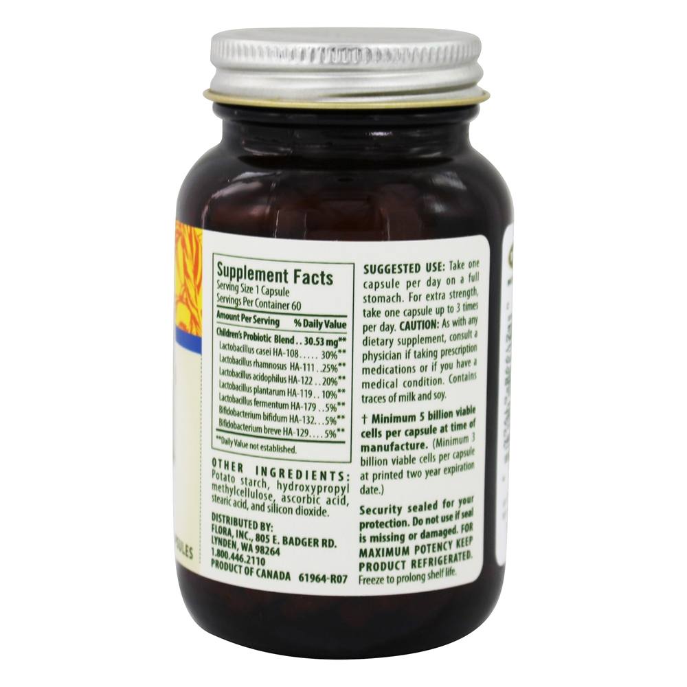 Comprar Probiótico para crianças escolhidas por Udo 5 Bilhões de UFC - Cápsulas vegetarianas 60 Flora - Imagem 2