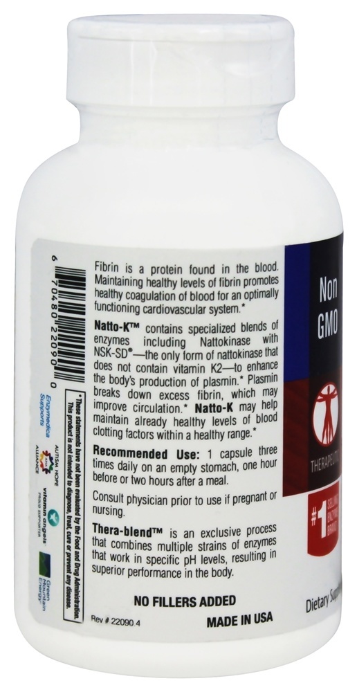 Comprar Natto-K - Cápsulas 90 Enzymedica - Imagem 3
