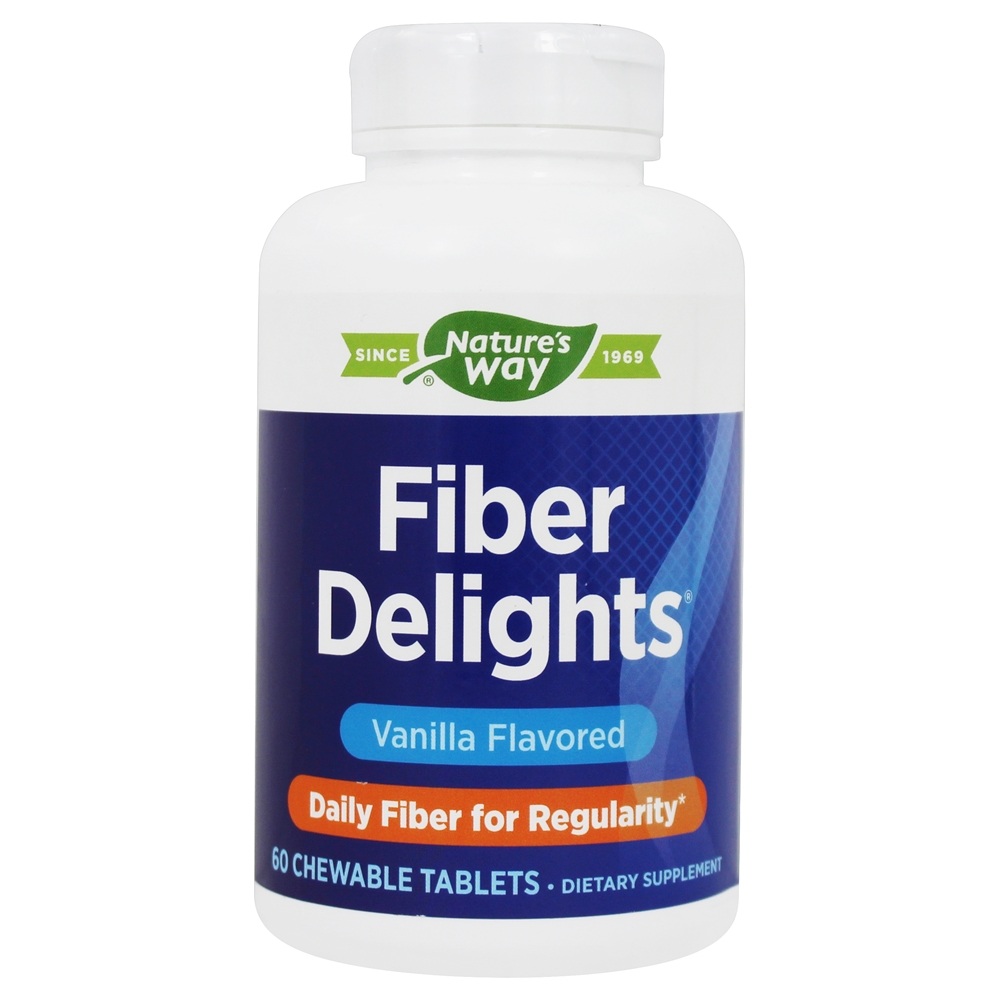Comprar Delícia De Fibra Com Sabor De Baunilha - 60 comprimidos mastigáveis Nature's Way