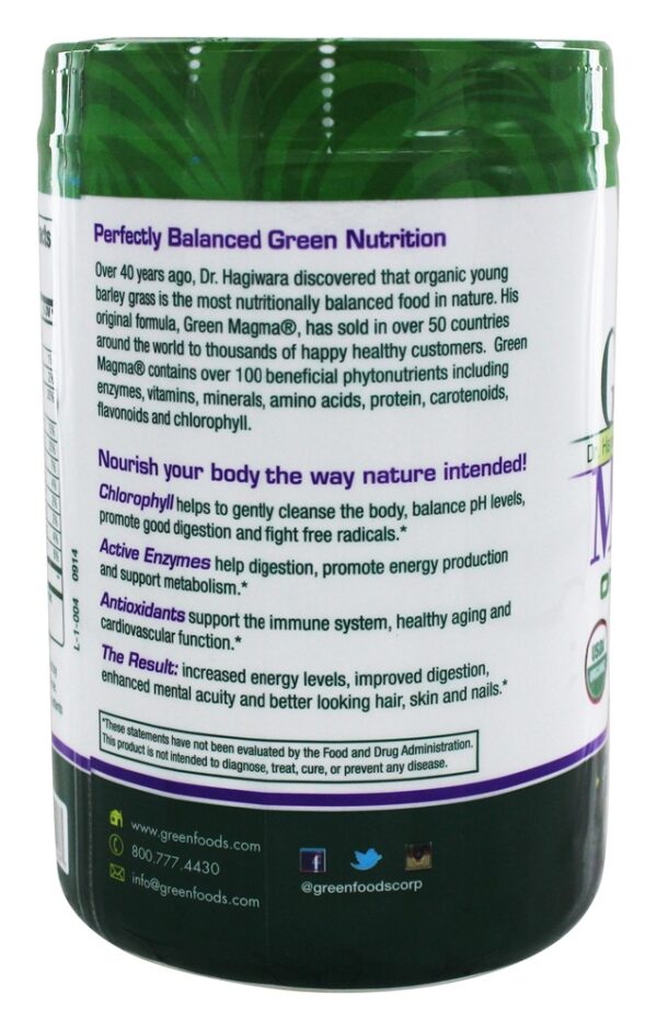 Comprar Green Magma Orgânico & Puro - 10.6 oz. Green Foods - Imagem 4