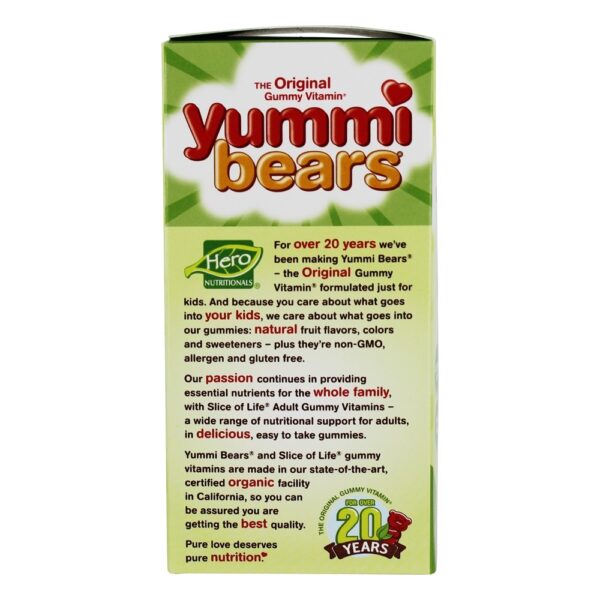 Comprar Yummi Ursos Infantil Wholefoo Fruto + Vegetariano - 90 Gummies Hero Nutritionals Products - Imagem 4