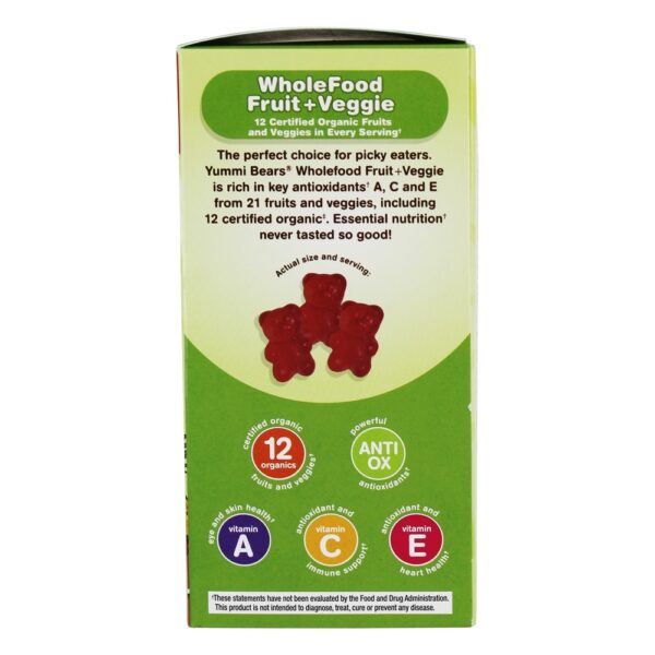 Comprar Yummi Ursos Infantil Wholefoo Fruto + Vegetariano - 90 Gummies Hero Nutritionals Products - Imagem 5