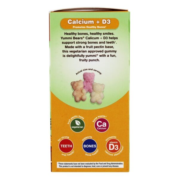 Comprar Yummi Bears Cálcio Vegetariano Infantil + Vitamina D3 - 90 Gummies Hero Nutritionals Products - Imagem 5