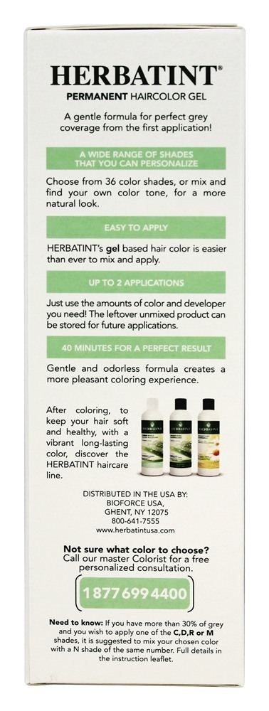 Comprar Gel permanente Herbal Haircolor 7C Ash Blonde - 4.5 fl. oz. Herbatint - Imagem 4