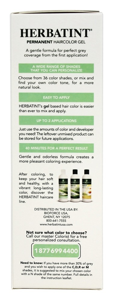 Comprar Gel Permanente Herbal Haircolor 6N Loira Escura - 4.5 fl. oz. Herbatint - Imagem 4