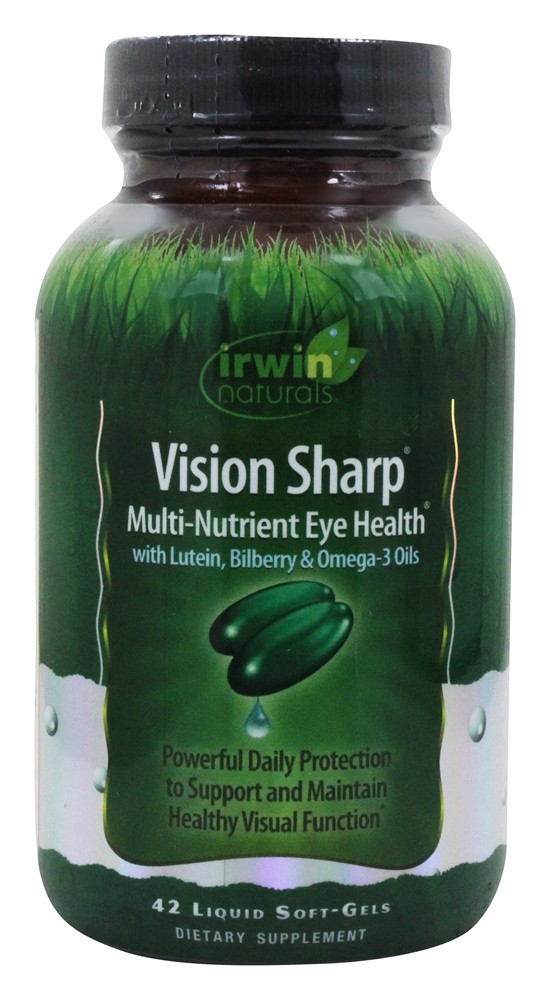 Comprar Visão de saúde ocular multi-nutrientes afiada com luteína, mirtilo & Omega - 3 Óleos - 42 Softgels Irwin Naturals
