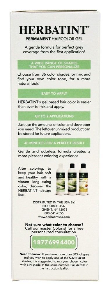 Comprar Gel Permanente Herbal Haircolor 9N Mel Loira - 4.5 fl. oz. Herbatint - Imagem 6
