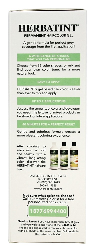 Comprar Cobre claro permanente do gel 5R de Haircolor erval - 4.5 fl. oz. Herbatint - Imagem 6