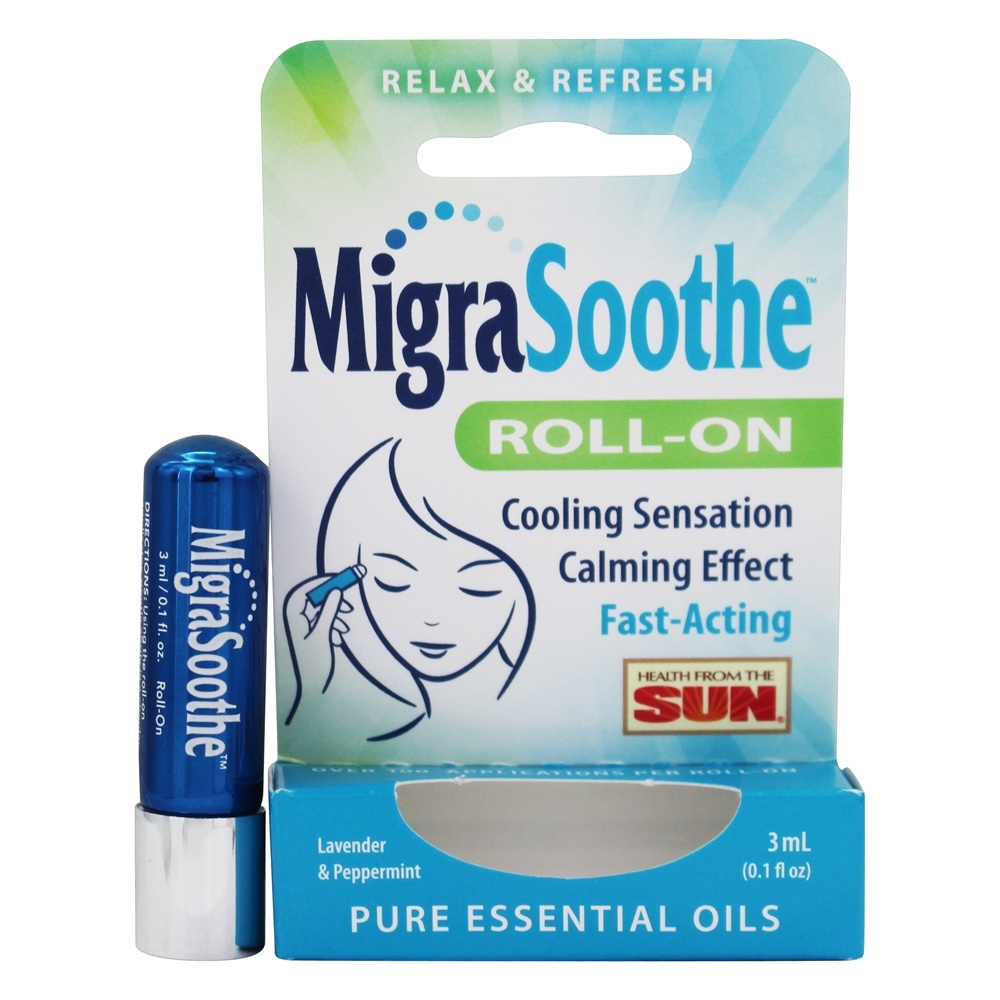 Comprar MigraSoothe Fast-Acting Roll-On Stick Lavanda e hortelã-pimenta - 3 ml. Health From The Sun