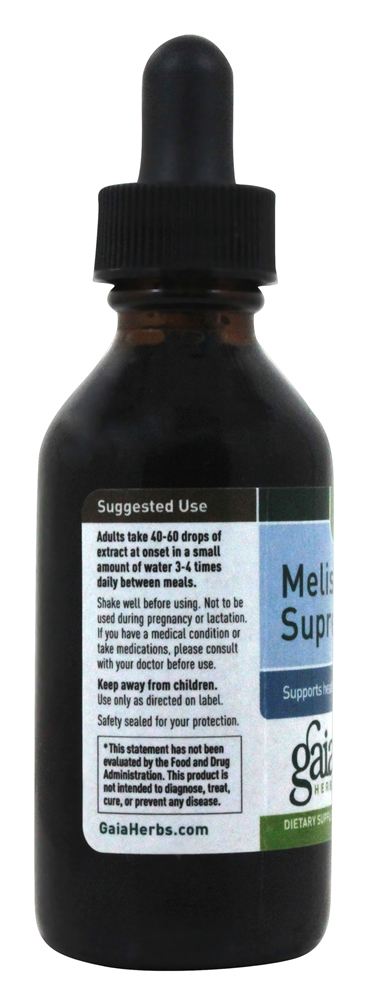 Comprar Melissa Supreme Sem Álcool - 2 oz. Gaia Herbs - Imagem 3