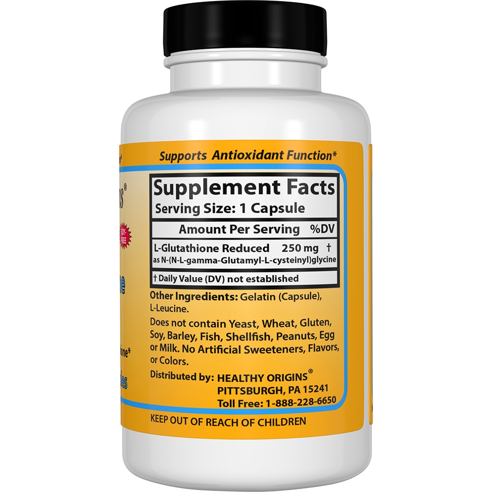 Comprar Setria L-Glutationa Reduzida 250 mg. - Cápsulas 60 Healthy Origins - Imagem 2