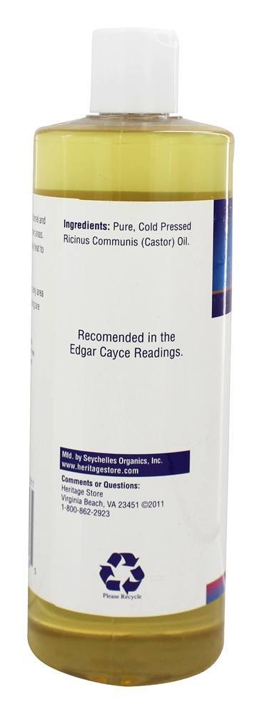 Comprar O Palma Christi Castor óleo Hexano-Livre - 16 fl. oz. Heritage - Imagem 3
