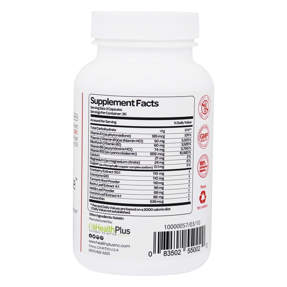Comprar Kidney Cleanse Para o Trato Urinário - Cápsulas 90 Health Plus - Imagem 2