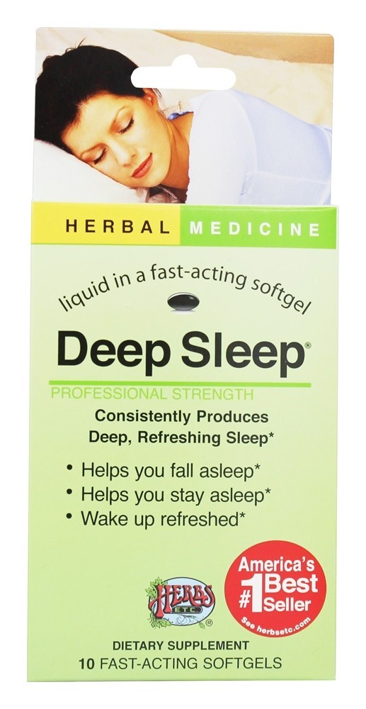 Comprar Força Profunda do Sono Profundo Sem Álcool - 10 Softgels Contém Papoula da Califórnia Herbs Etc