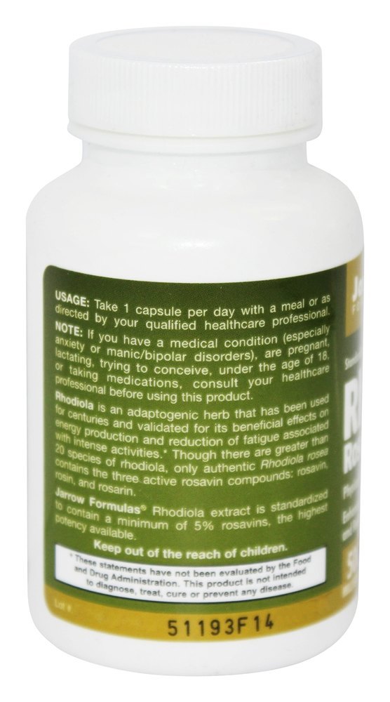 Comprar Rhodiola Rosea 500 mg. - Cápsulas 60 Jarrow Formulas - Imagem 3
