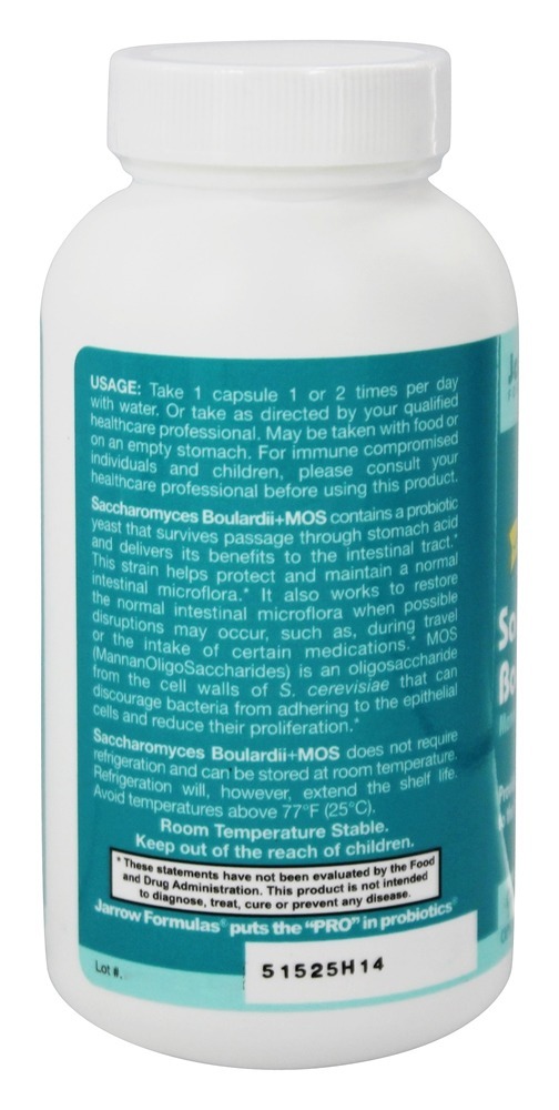Comprar Saccharomyces Boulardii + MOS - Cápsulas vegetarianas 90 Jarrow Formulas - Imagem 3
