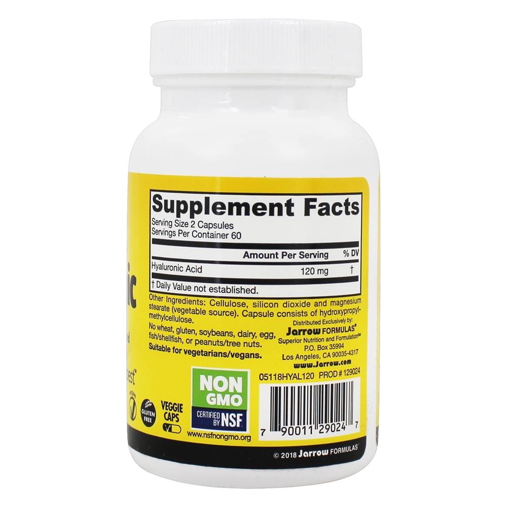 Comprar Ácido Hialurônico 120 mg. - Cápsulas 120 Jarrow Formulas - Imagem 2
