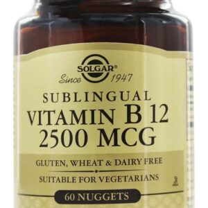 Comprar Vitamin B12 Sublingual 2500 mcg. - 60 Pepita (s) Solgar