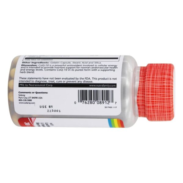Comprar Pure Co-10 100 mg. - Cápsulas 30 Solaray - Imagem 4
