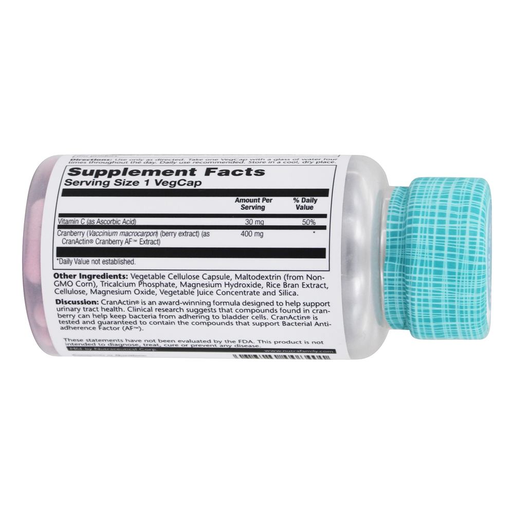 Comprar CranActin Cranberry Para a Saúde do Trato Urinário - 60 Cápsula (s) vegetal (s) Solaray - Imagem 3