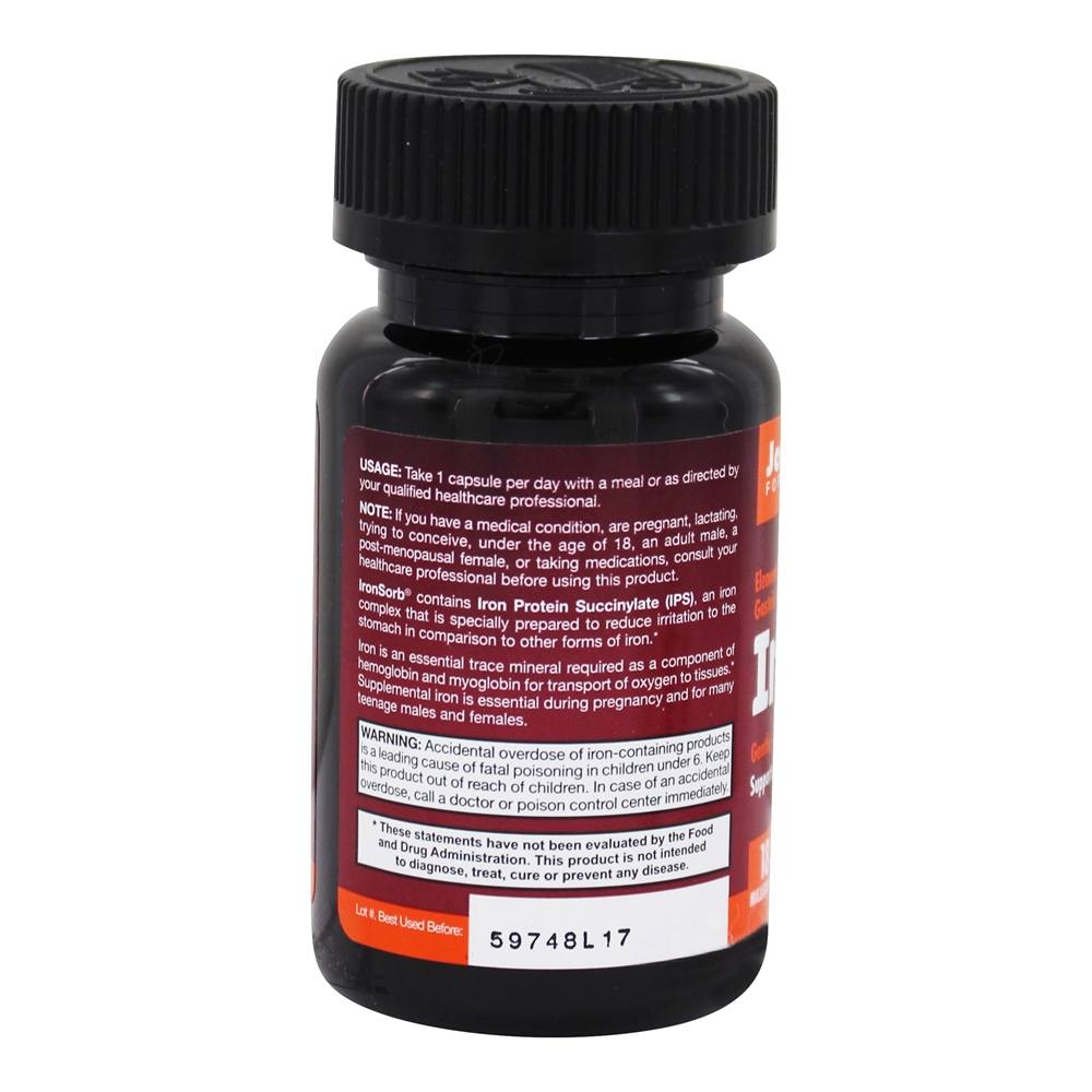 Comprar Ironsorb 18 mg. - Cápsulas 60 Jarrow Formulas - Imagem 3