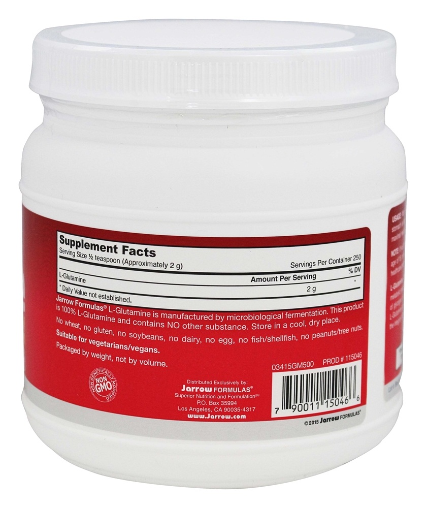 Comprar L-Glutamina - 17.6 oz. Jarrow Formulas - Imagem 2