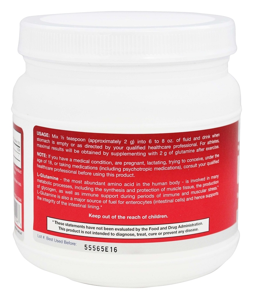 Comprar L-Glutamina - 17.6 oz. Jarrow Formulas - Imagem 3