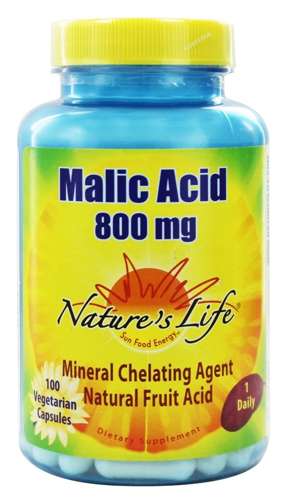 Comprar Agente Quelante Mineral de Ácido Málico 800 mg. - Cápsulas 100 Nature's Life
