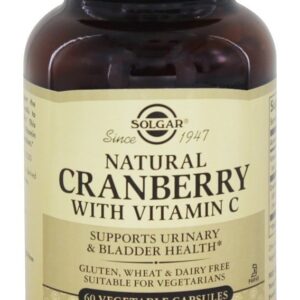 Comprar Cranberry Natural Com Vitamina C - Cápsulas vegetarianas 60 Solgar