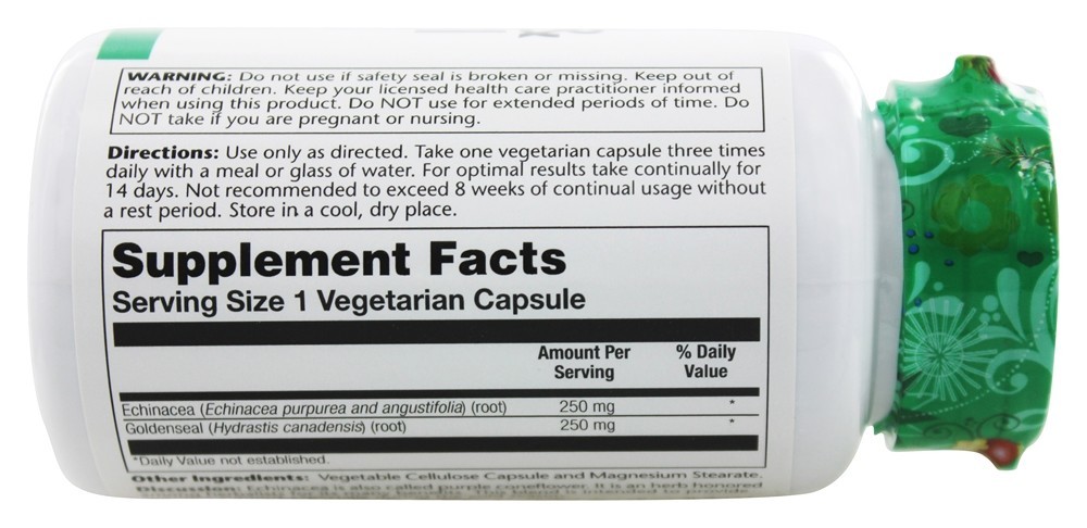 Comprar Echinacea & Goldenseal 500 mg. - Cápsulas 100 Solaray - Imagem 2