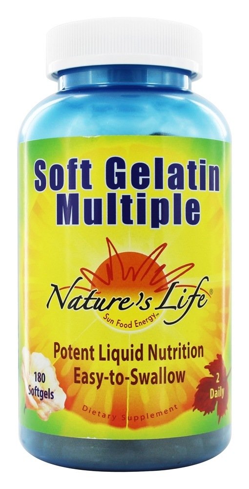Comprar Gelatina Mole Múltipla - 180 Softgels Nature's Life