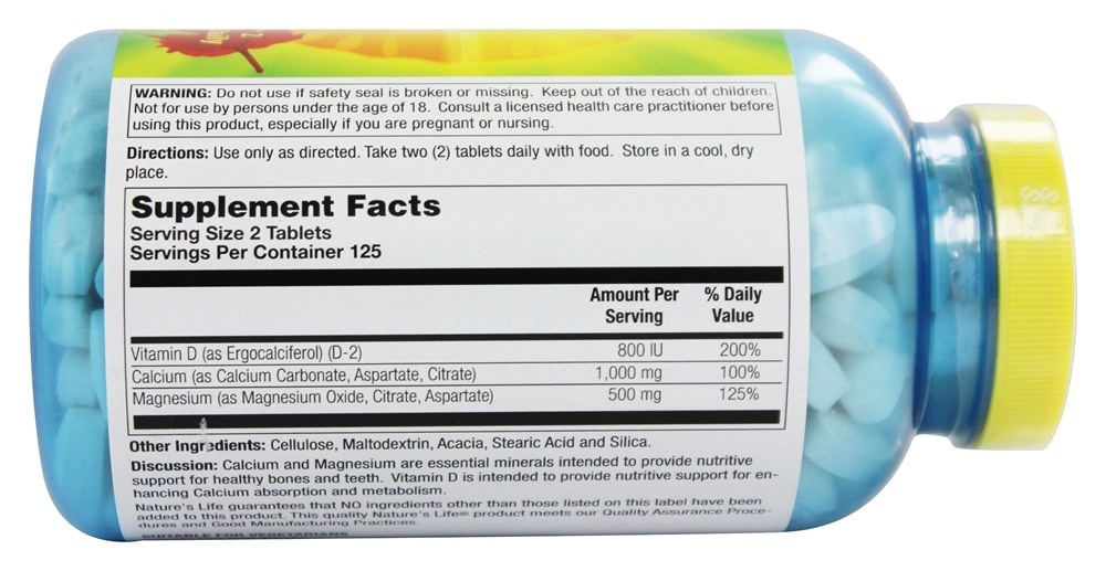 Comprar Super Cal-Mag - 250 Tablets Nature's Life - Imagem 2