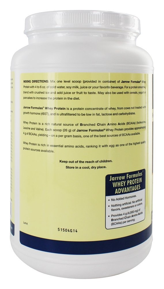 Comprar Soro de Baunilha Francês Proteína Whey Protein - 2 lbs. Jarrow Formulas - Imagem 4
